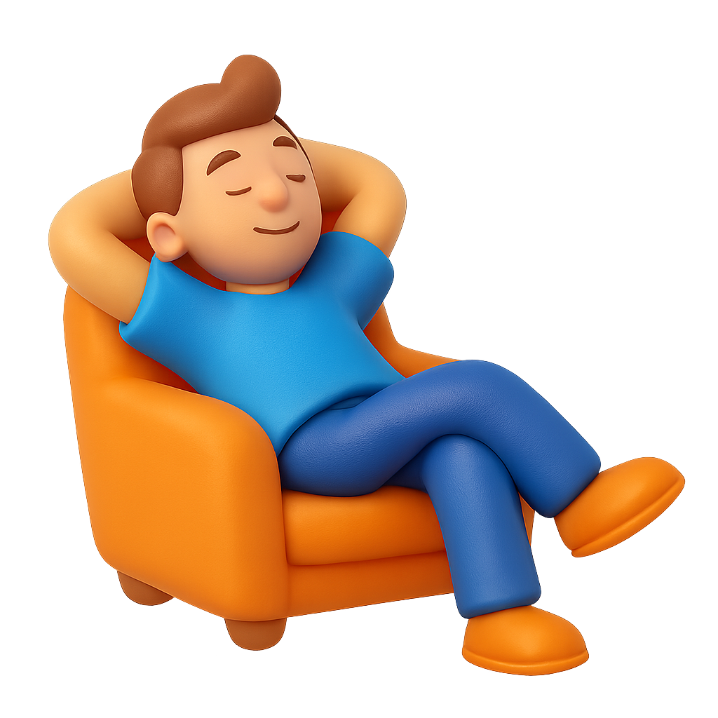 Entspannte Person Icon